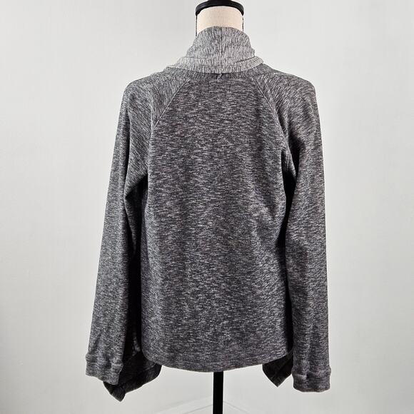 Caslon Open Front Space Dyed Gray Knit Sweater Cardigan | Women's Small - Picture 5 of 12